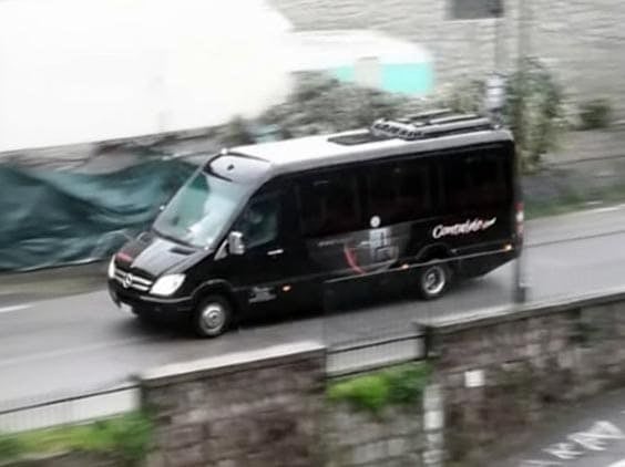 Luxury Mercedes Vito Executive van with tinted windows for exclusive travel in Positano and Amalfi